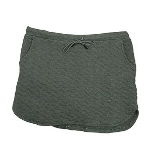 Carve Designs Quilted Skirt Organic Cotton Athleisure Minimalist Women's M